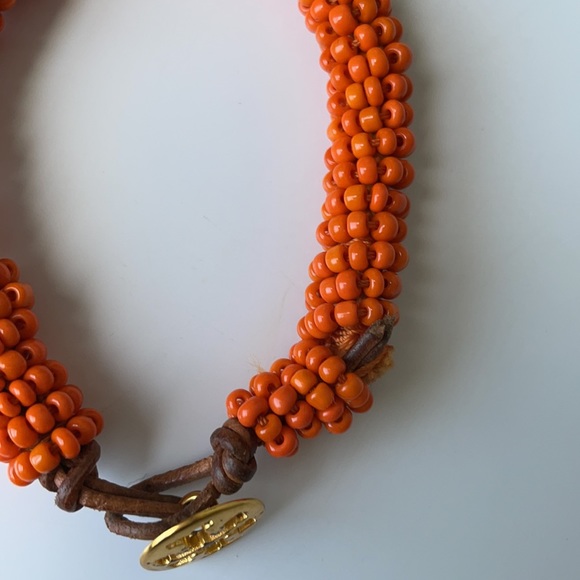 Tory Burch Orange Beaded Bracelet - Picture 6 of 6